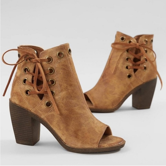 vintage 93 Shoes - Vintage 93 Gina Peep Toe Ankle Boot